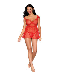 Dreamgirl Babydoll & G-String Lingerie Dreamgirl