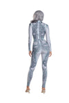 Dreamgirl Beautiful Bones Sublimated Jumpsuit Women’s Costume – Skeleton Halloween Outfit Costume Dreamgirl