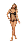 Dreamgirl Black Babydoll & G-String Set Lingerie Dreamgirl 
