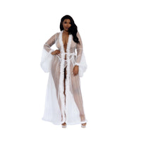 Dreamgirl Boudoir Robe Lingerie Dreamgirl OSQ White 