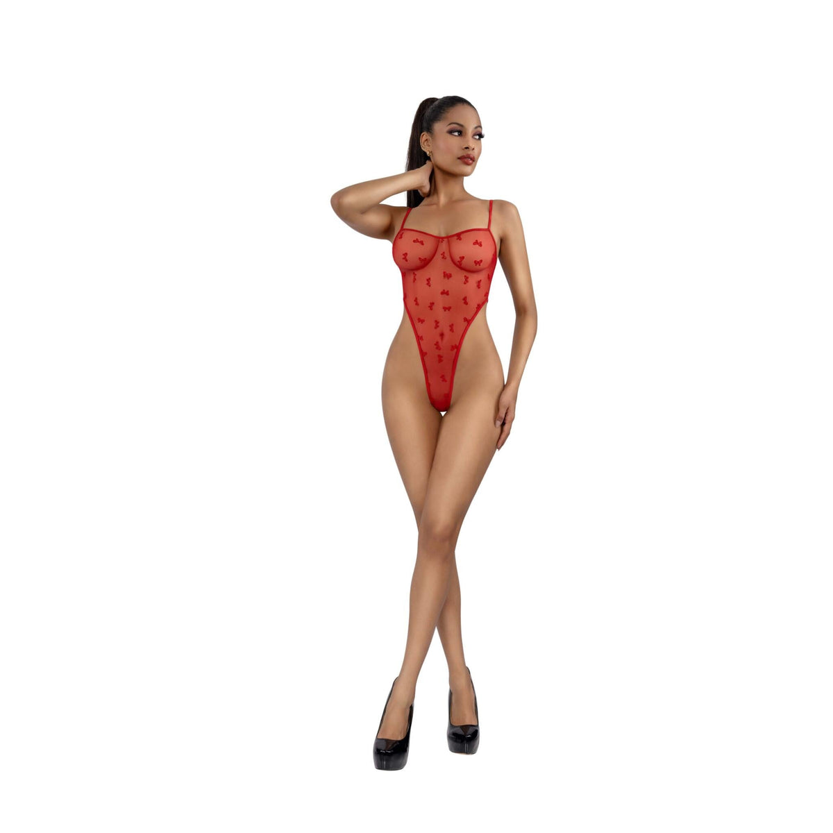 Dreamgirl Bow-tiful Teddy Lingerie Dreamgirl 