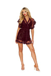 Dreamgirl Cherry Lacquer Robe & Chemise Lingerie Dreamgirl 