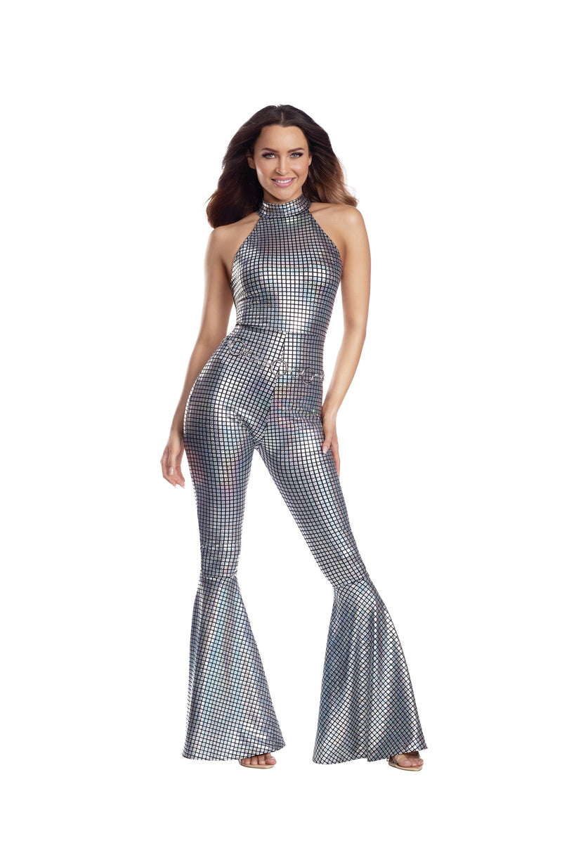 Dreamgirl Disco Diva Jumpsuit Women’s Costume – 70s Retro Funky Party Outfit Costume Dreamgirl 