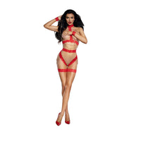 Dreamgirl Heartbreaker Lace and Chain 2-Pc Set Lingerie Dreamgirl 