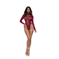 Dreamgirl Honey Long Sleeve Teddy Lingerie Dreamgirl 