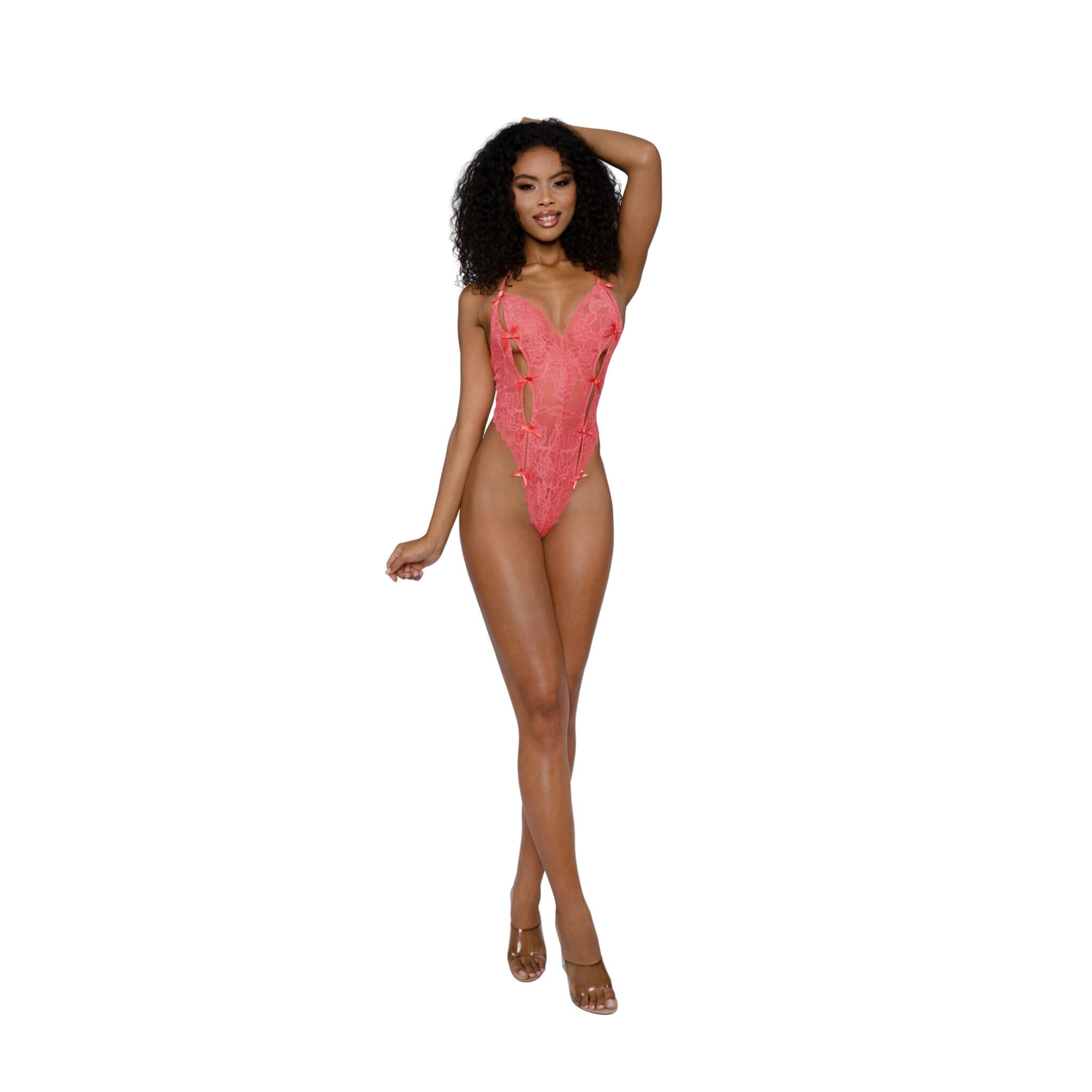 Dreamgirl Lace Teddy with Bows Dreamgirl 