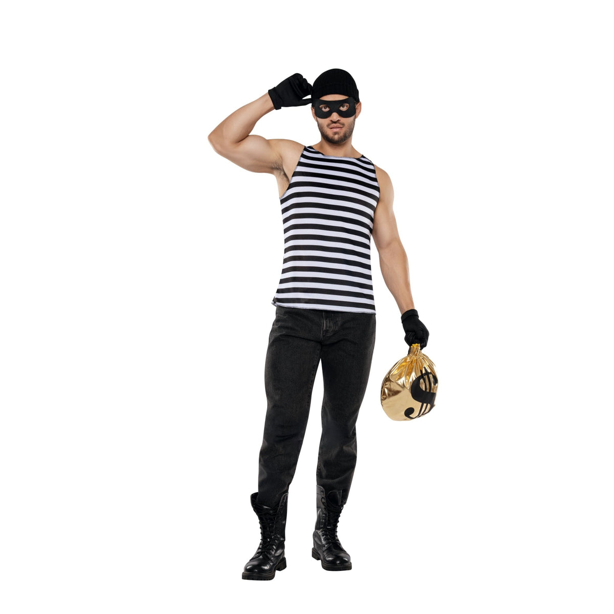 Dreamgirl Men's Burglar Costume Costume Dreamgirl 