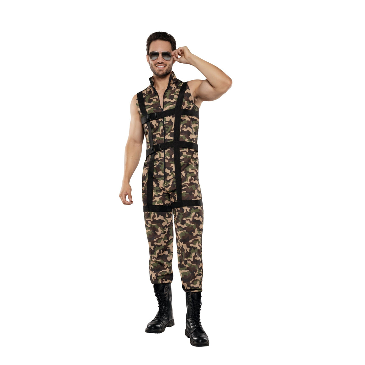 Dreamgirl Men's Paratrooper Costume Costume Dreamgirl 
