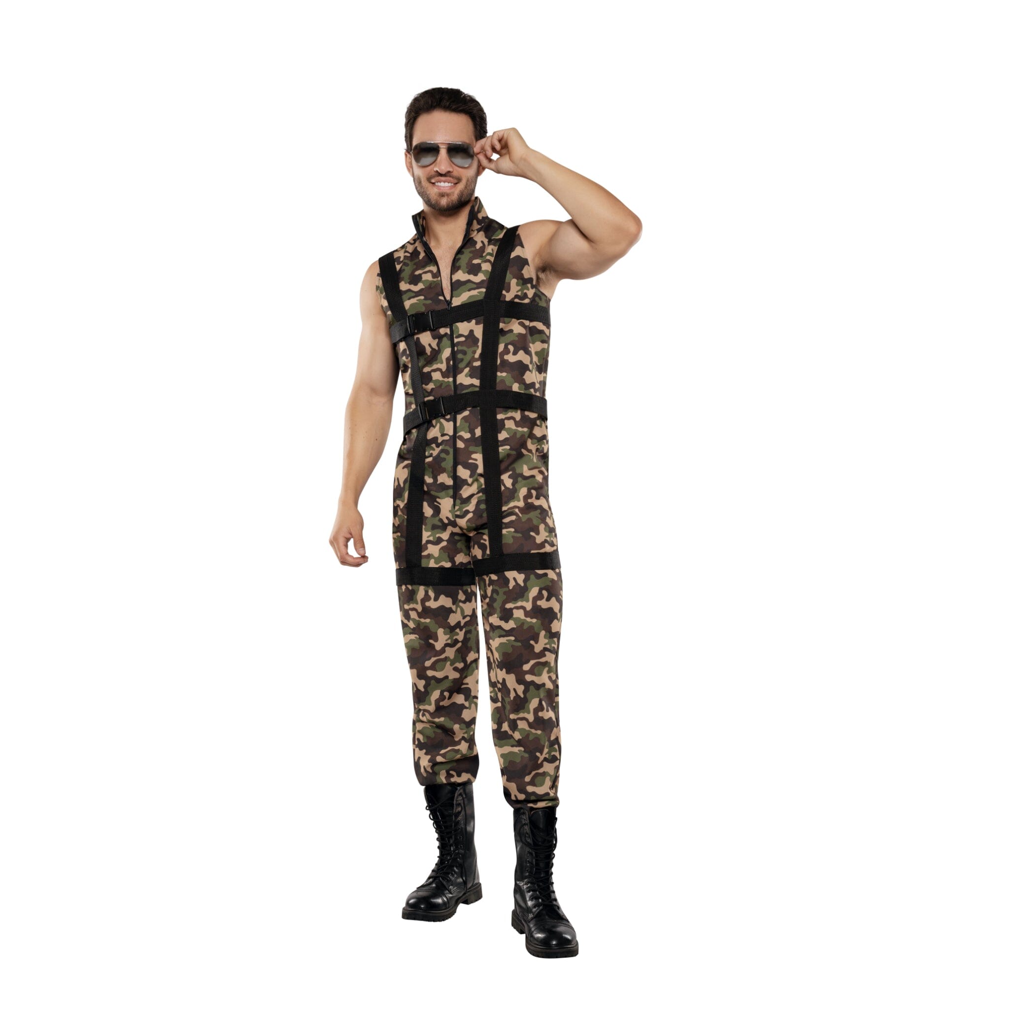 Dreamgirl Men's Paratrooper Costume Costume Dreamgirl 