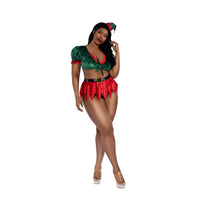 Dreamgirl Naughty Elf 4-Pc Skirt Set Lingerie Dreamgirl 