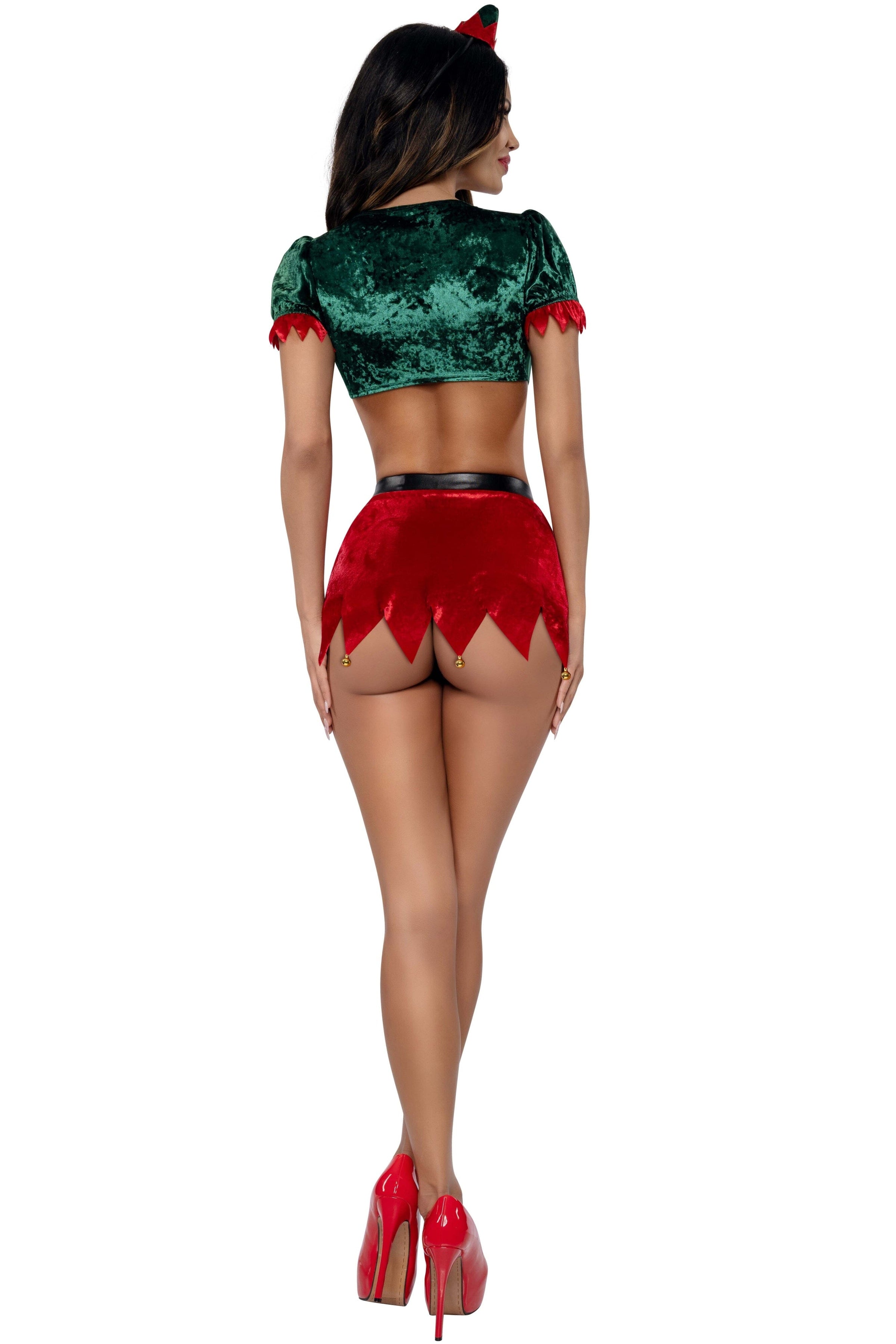 Dreamgirl Naughty Elf 4-Piece Skirt Set Lingerie Dreamgirl 