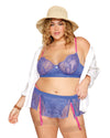 Dreamgirl Plus Bra and Garter Skirt with G-String Dreamgirl 