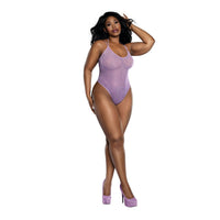 Dreamgirl Plus Ombre Glitter Mesh Bodysuit Dreamgirl 