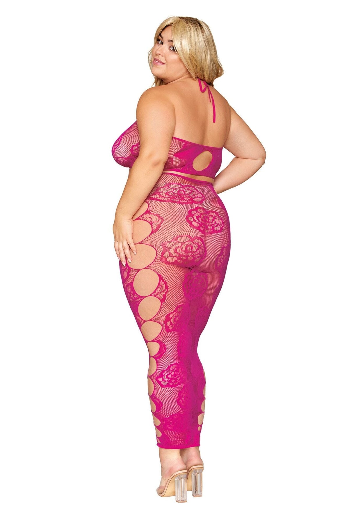 Dreamgirl Plus Seamless Bralette and Long Skirt Set Bralette set Dreamgirl 