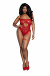 Dreamgirl Plus Sequined Teddy Lingerie Dreamgirl 