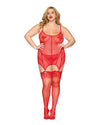 Dreamgirl Plus Size Garter Slip & G-String Dreamgirl 