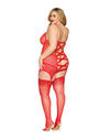 Dreamgirl Plus Size Garter Slip & G-String Dreamgirl 