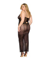 Dreamgirl Plus Size Midi Garter Chemise & G-String Lingerie Dreamgirl 
