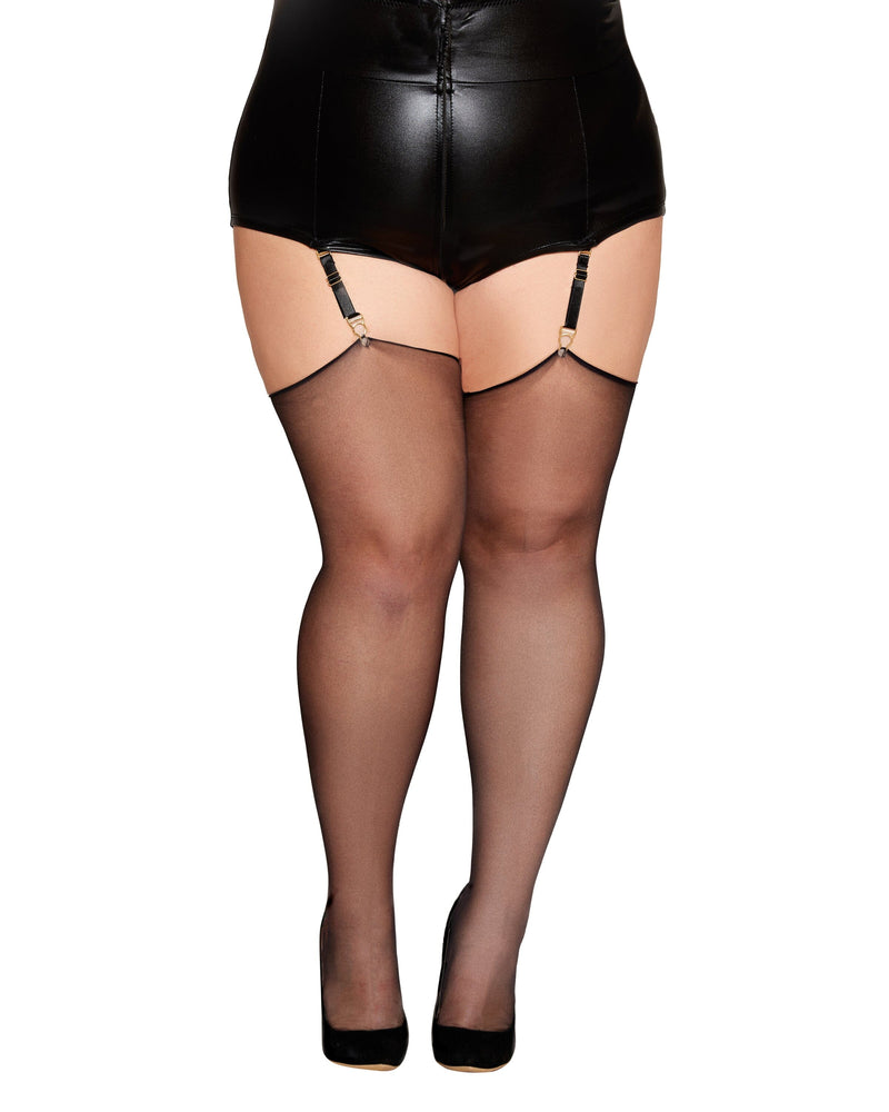 Dreamgirl Plus Size Silky Sheer Thigh Highs Thigh Highs Dreamgirl 