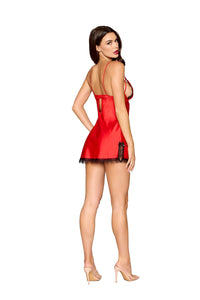 Dreamgirl Poinsetta Satin Chemise Lingerie Dreamgirl 