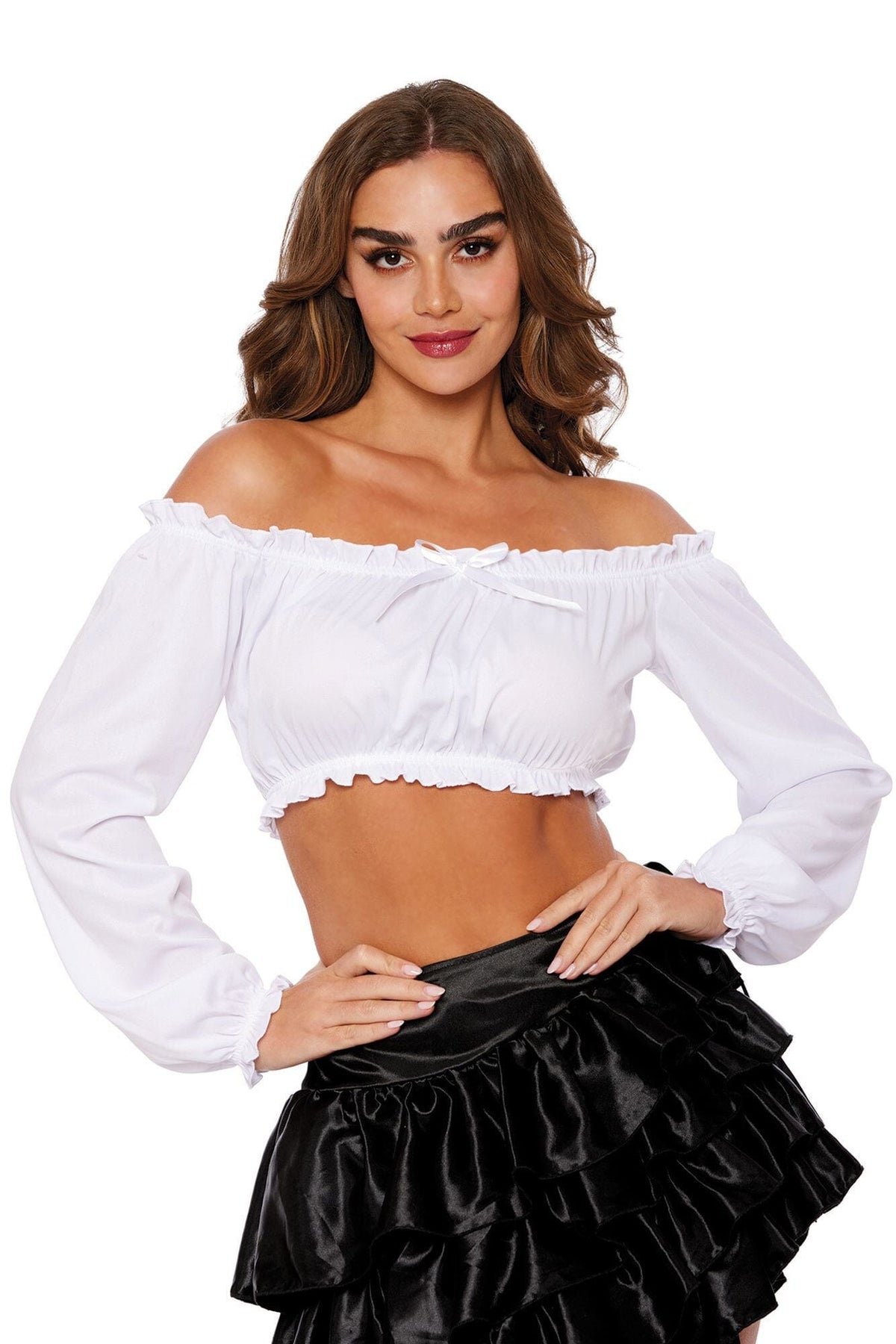Dreamgirl Pretty N' Peasant Top Costume Accessory Dreamgirl S/M White 