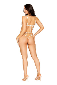 Dreamgirl Stretch Lace and Draping Pearls with Chain Teddy Teddy Dreamgirl 