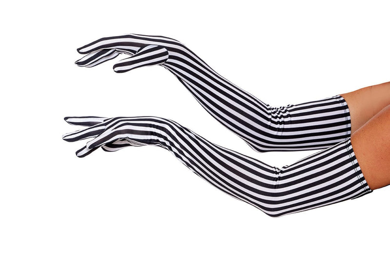Dreamgirl Striped Gloves Costume Accessory Dreamgirl
