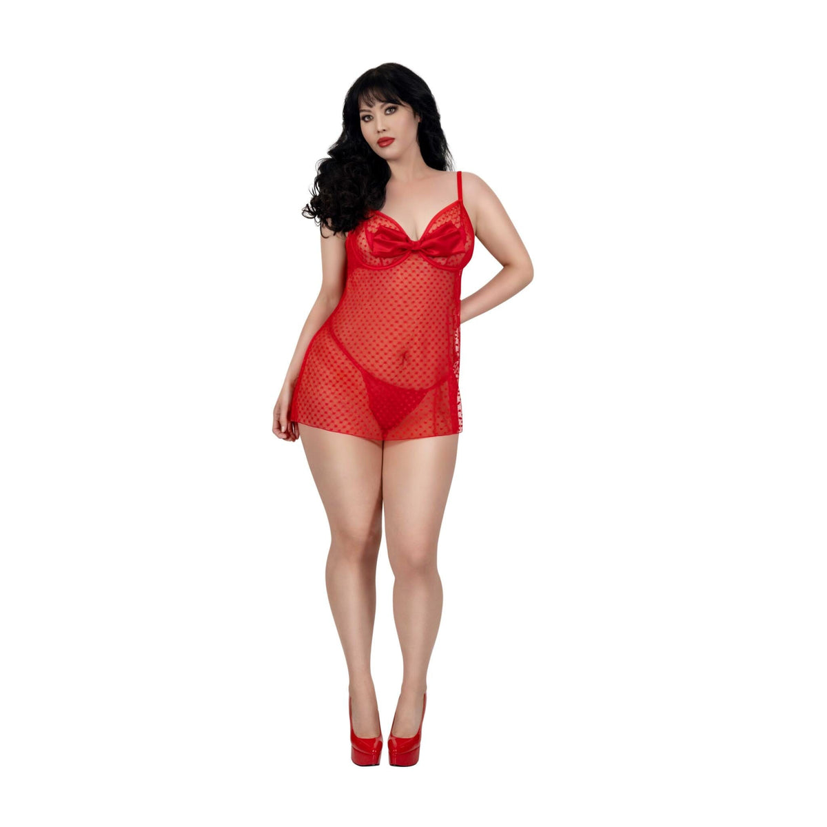 Dreamgirl Sweetheart Babydoll and G-String Lingerie Dreamgirl 