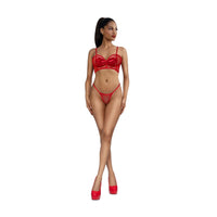 Dreamgirl Sweetheart Long-Line Bra and G-String Lingerie Dreamgirl 