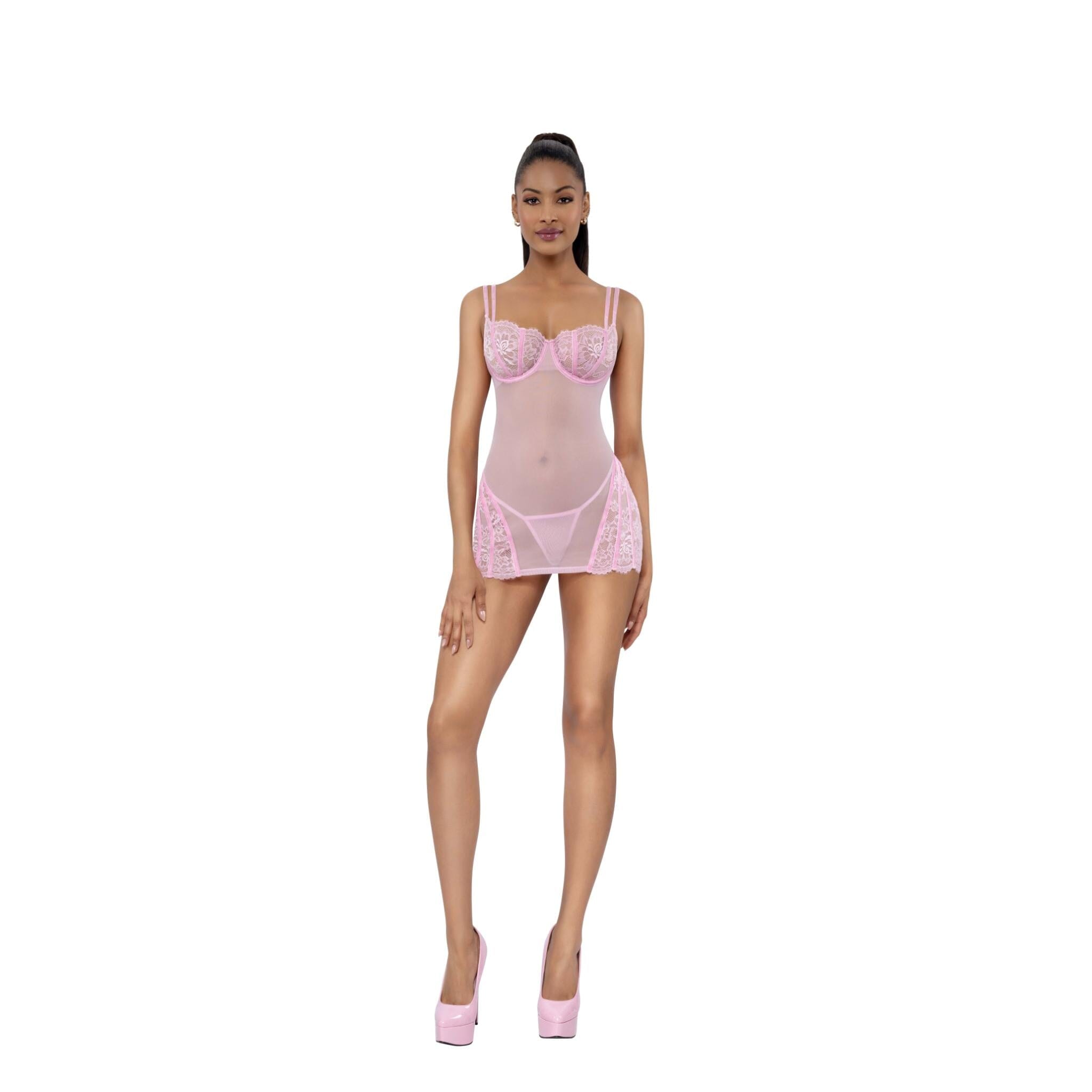 Dreamgirl Venus Chemise 2-Pc Set Lingerie Dreamgirl 