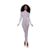 Dreamgirl White Gloved Bodystocking Lingerie Dreamgirl 