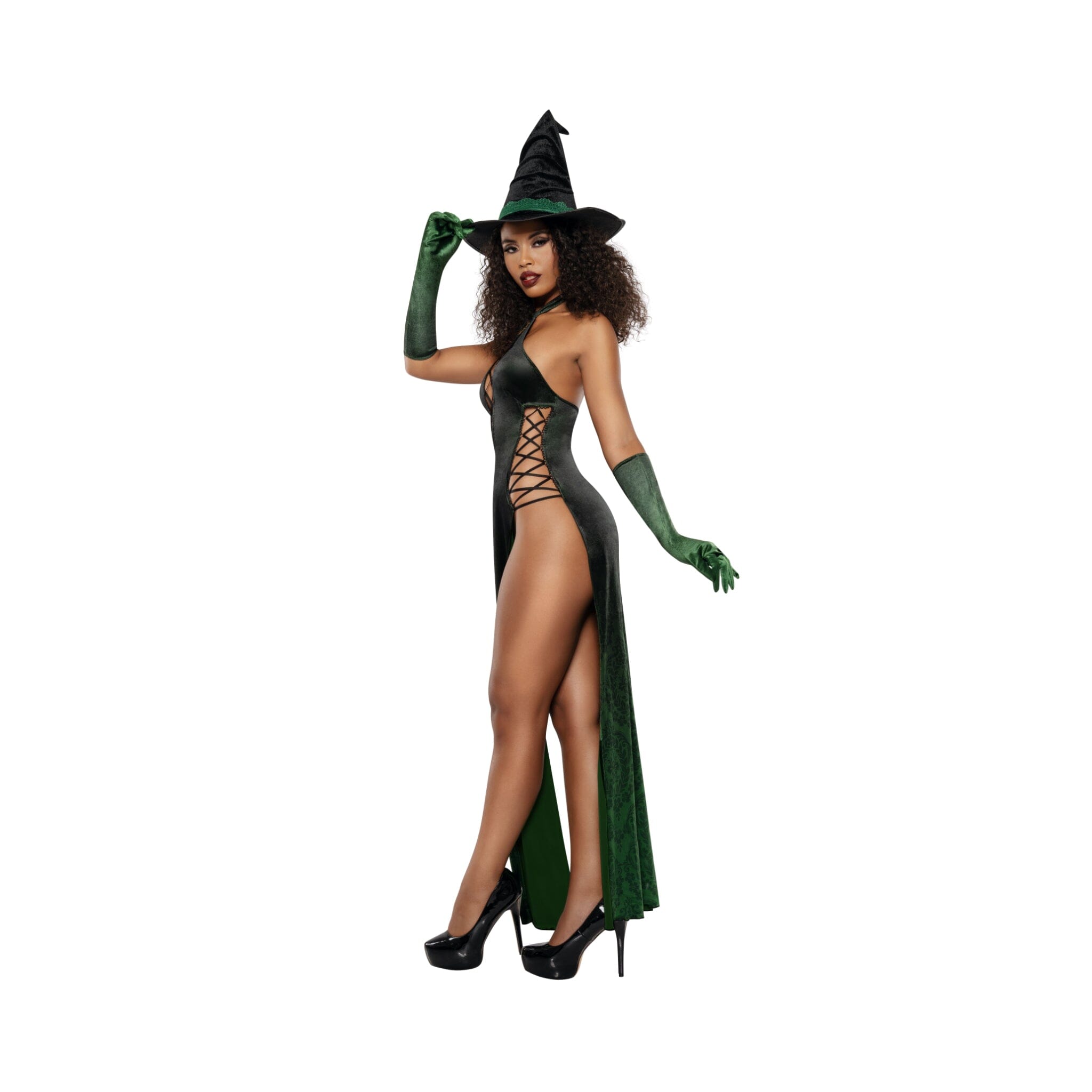 Dreamgirl Women's Emerald Echantress Costume Costume Dreamgirl 