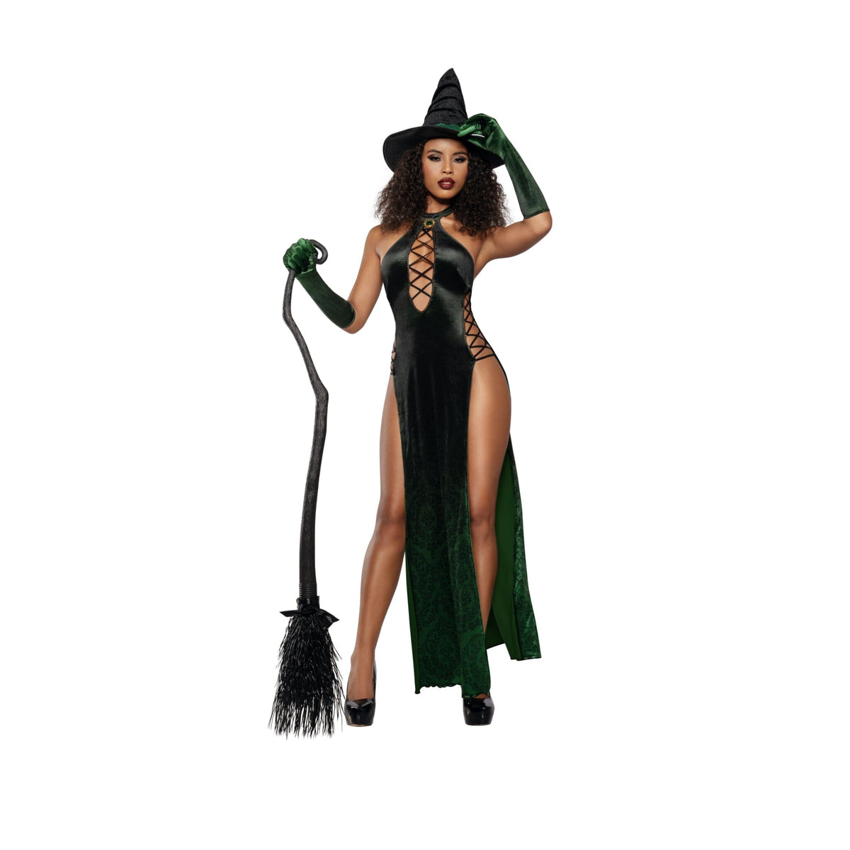 Dreamgirl Women's Emerald Echantress Costume Costume Dreamgirl 