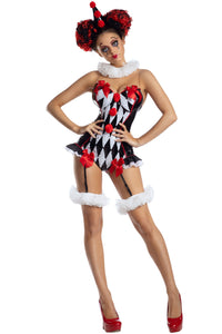 Party King Dark Harlequin Costumes PartyKing Small 