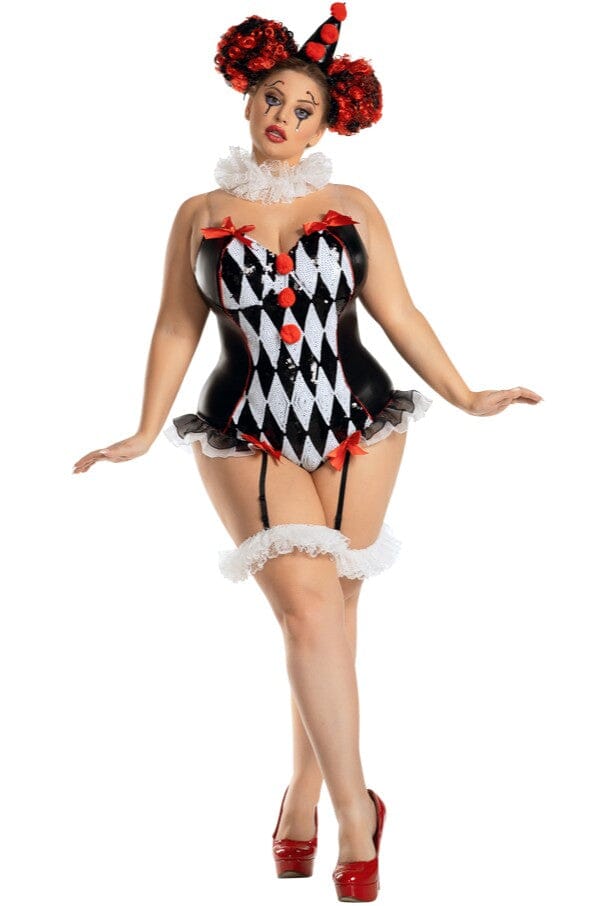 Party King Plus Dark Harlequin Costumes PartyKing 1X 