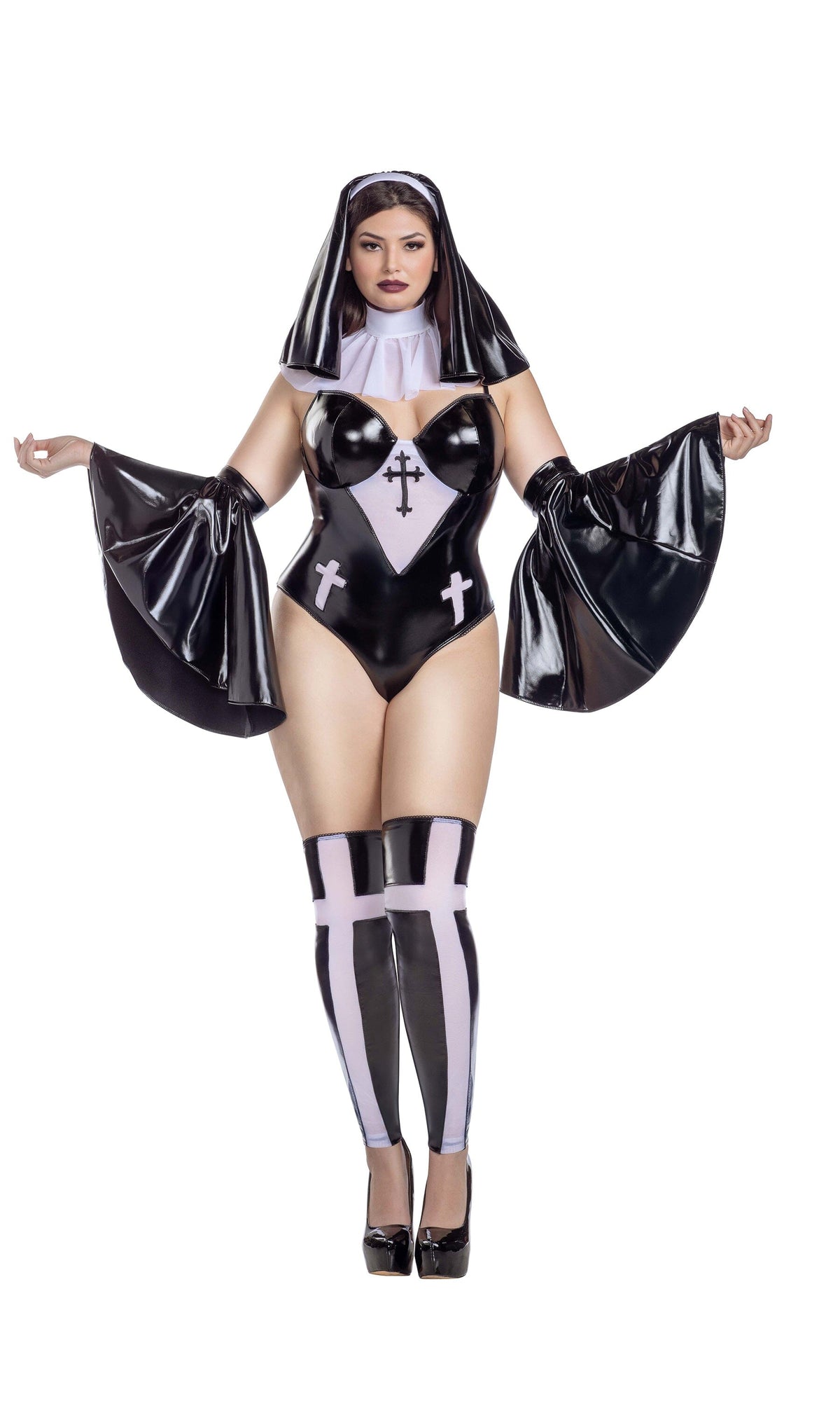 Party King Plus Secret Confessions Nun - 1X Sexy Costumes PartyKing