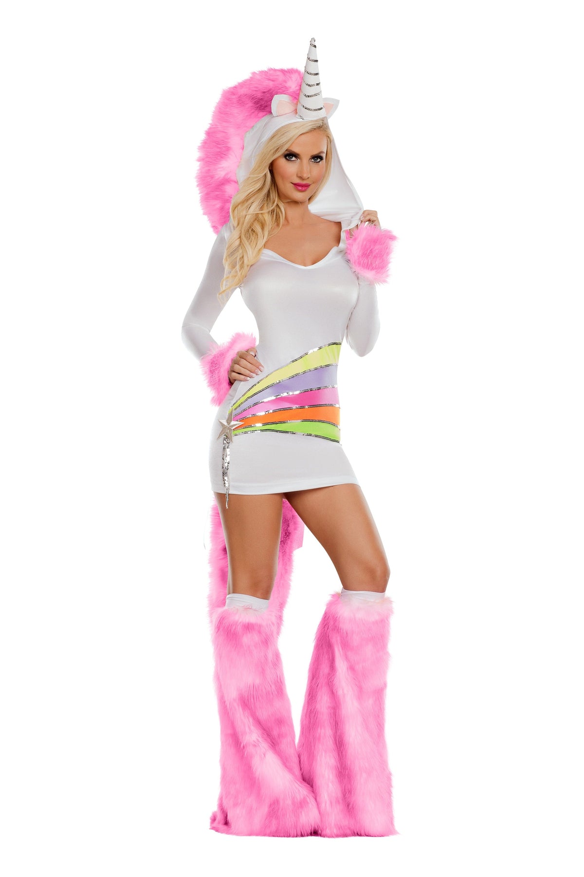 Party King Rainbow Unicorn Costume PartyKing Small 
