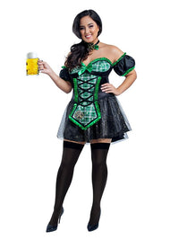 Starline Plus Lucky Beer Girl Costumes Starline 1X Black 