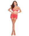 3-Piece Garter Skirt, Bralette, and Panty Set Bralette set Dreamgirl International 