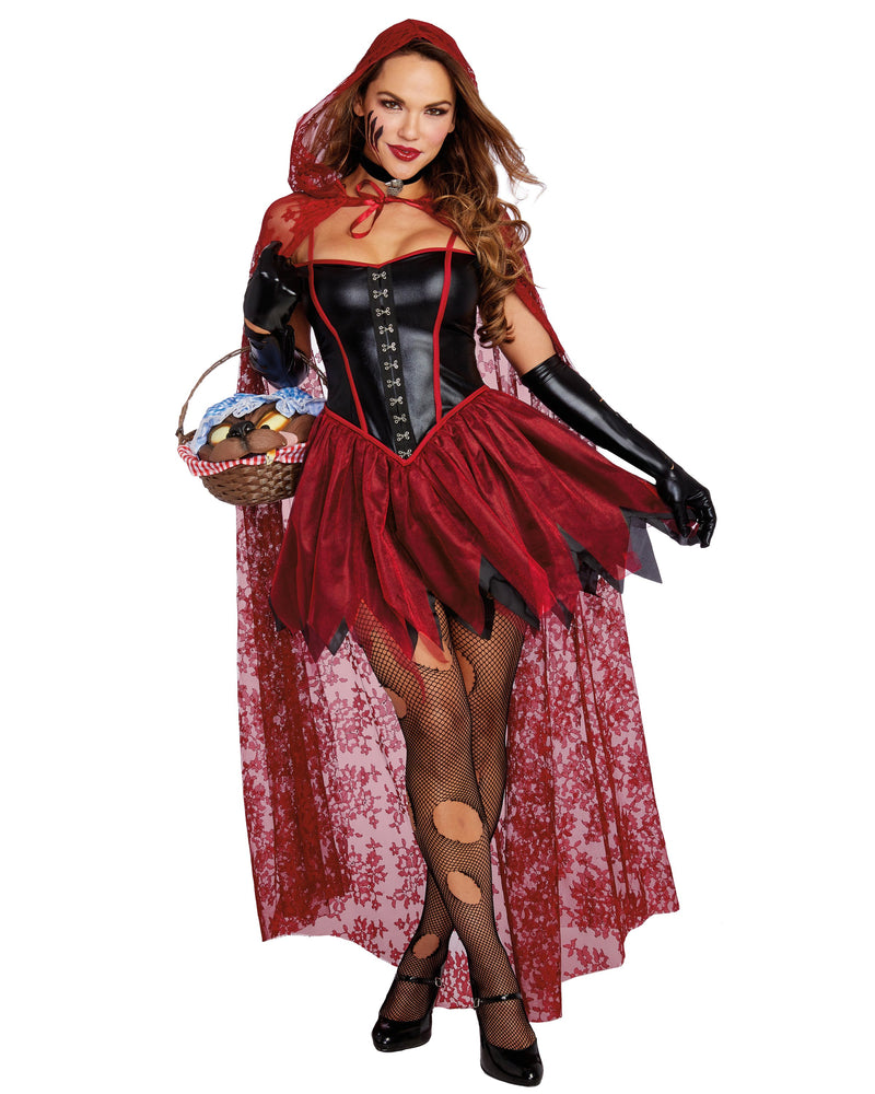 Big Bad Red Women's Costume Dreamgirl Costume 