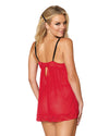 Contrast Lace Overlay Babydoll Babydoll Dreamgirl International 