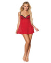 Contrast Lace Overlay Babydoll Babydoll Dreamgirl International 
