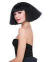 Crimped Wedge Bob Wig Wig Dreamgirl Costume Adjustable Black 