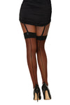 Cuban heel, sheer thigh high stockings lingerie Dreamgirl International 