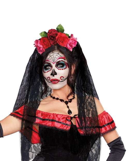 Day of The Dead Headpiece Headpiece Dreamgirl Costume 
