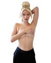 Delicate, Gold-Foil Lace Blouson Teddy & Rhinestone Metal Underwire Bra Set Teddy Dreamgirl 