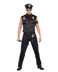 Dirty Cop Officer "Ed Banger" Men's Costume Dreamgirl Costume 