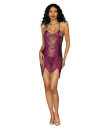 Draped Fringe Chemise Chemise Dreamgirl International 
