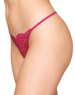 Dreamgirl Lace Open-Crotch G-string g string Dreamgirl S/M Beet 