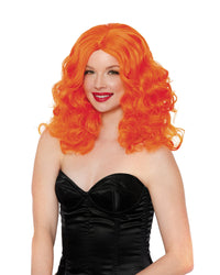 Dreamgirl Orange Big Curls Wig Wig Dreamgirl 